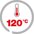 max temp 120°C