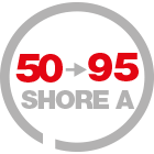 hardness range 50-95